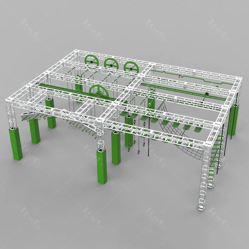 

Indoor Outdoor Playground American Ninja Warrior Obstacle Course for Adults