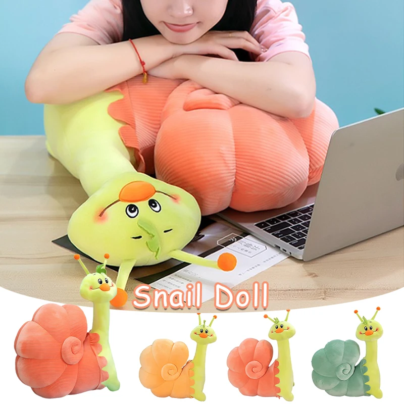 

Cartoon Snail Plush Toys Cushion Pillow Stuffed Soft Home Car Decor Gifts Doll Mollusk Soft Cuddly Throw Pillow Decoration