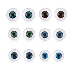 1 para 20mm 22mm 24mm realistyczne półokrągłe akcesoria rzemieślnicze akrylowe DIY gałki oczne Reborn lalki oczy BJD Mini łatwa w użyciu symulacja