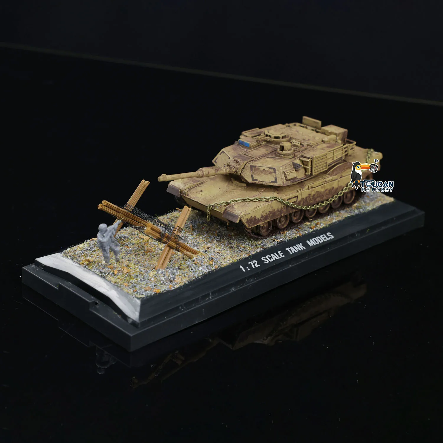 Gift Heng Long 1/72 Weathered Effect Abrams M1A2 Tank 3918 Static Toys Model Without Radio for Collecting TH24304