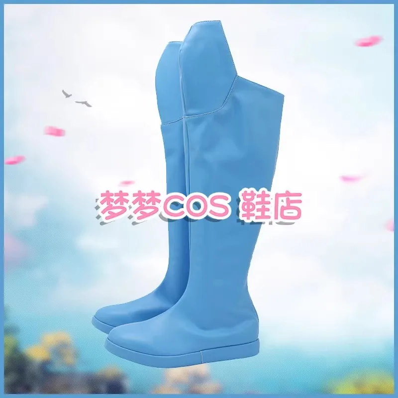 Mark Grayson Omni Man Cosplay Kostüm Schuhe Blau Handgefertigte Kunstlederstiefel