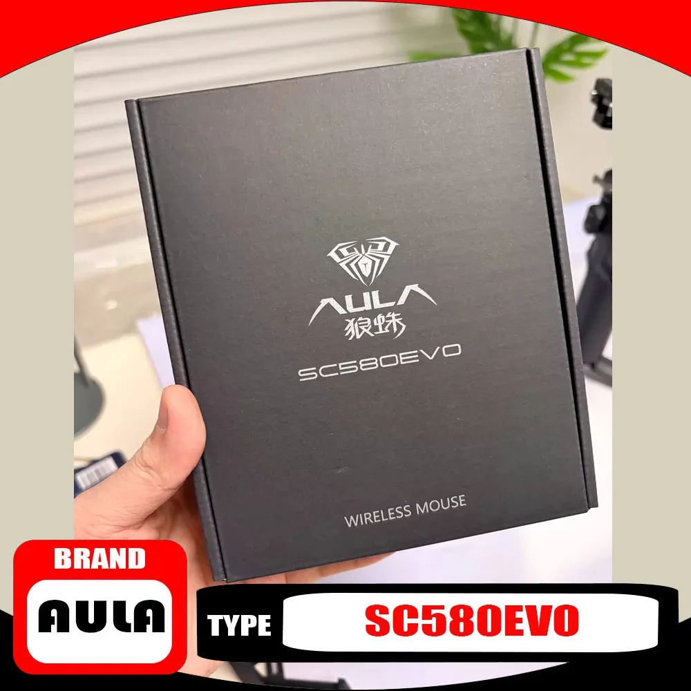 

AULA SC580 EVO Wireless Gaming Mouse Dual 8K Polling Rate Tri Mode Bluetooth Wired 2 4G 20000DPI AL530 Sensor Mice Simple