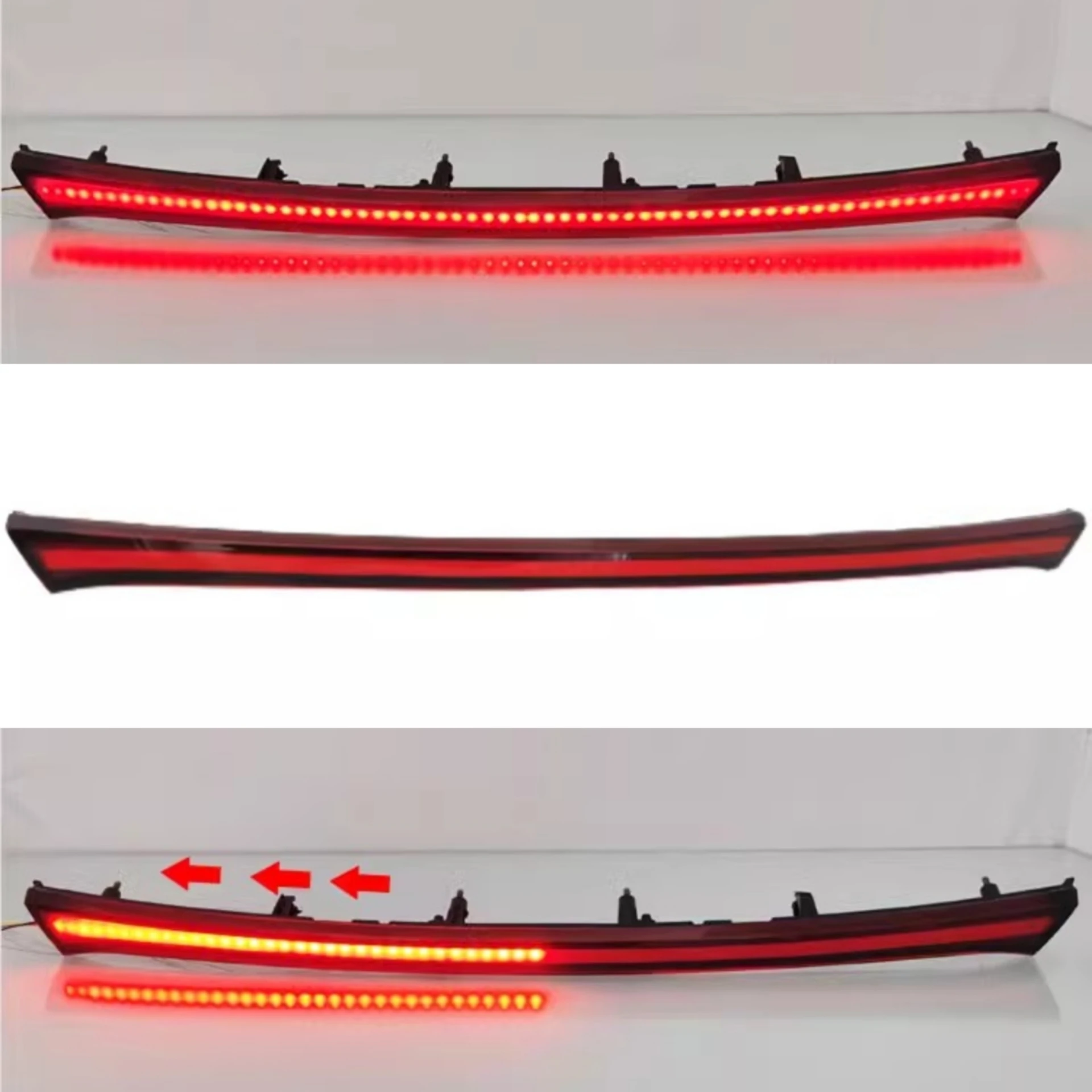 Body Kit Led Through Lamp for KIA KX CROSS 17-19 Modified Rear Center Light Turn Signal Car Accessories