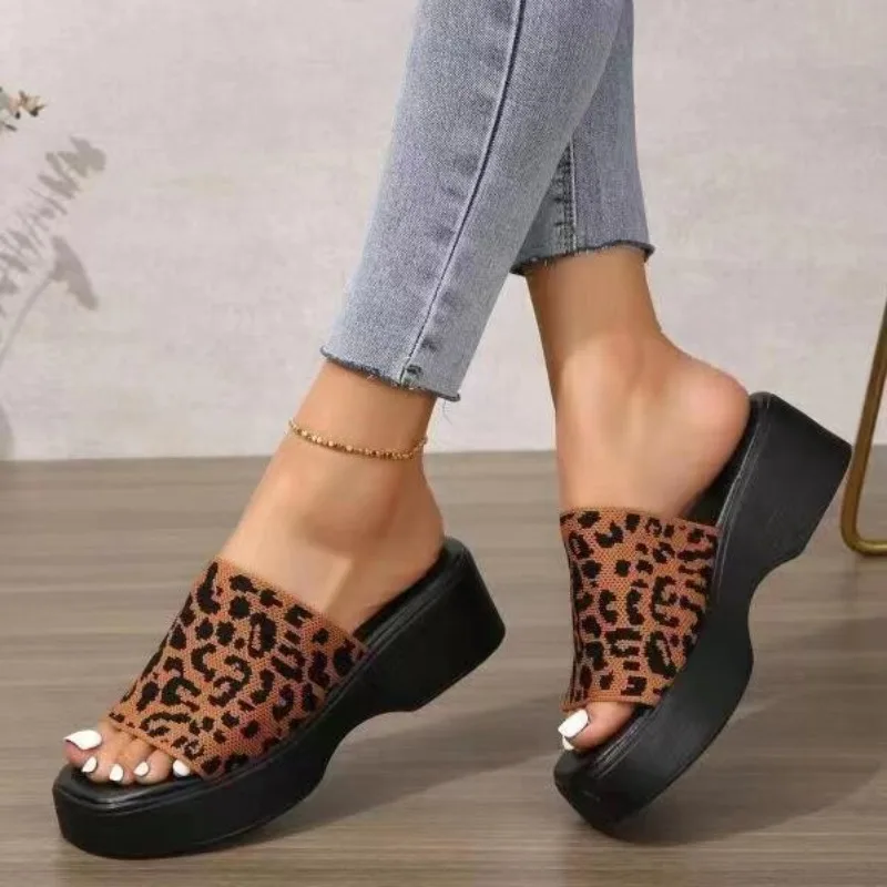 

Women's Platform Sandals Summer Hot Sale of The Season New Style Pu Leather French Style Versatile Casual High Heel Slip...