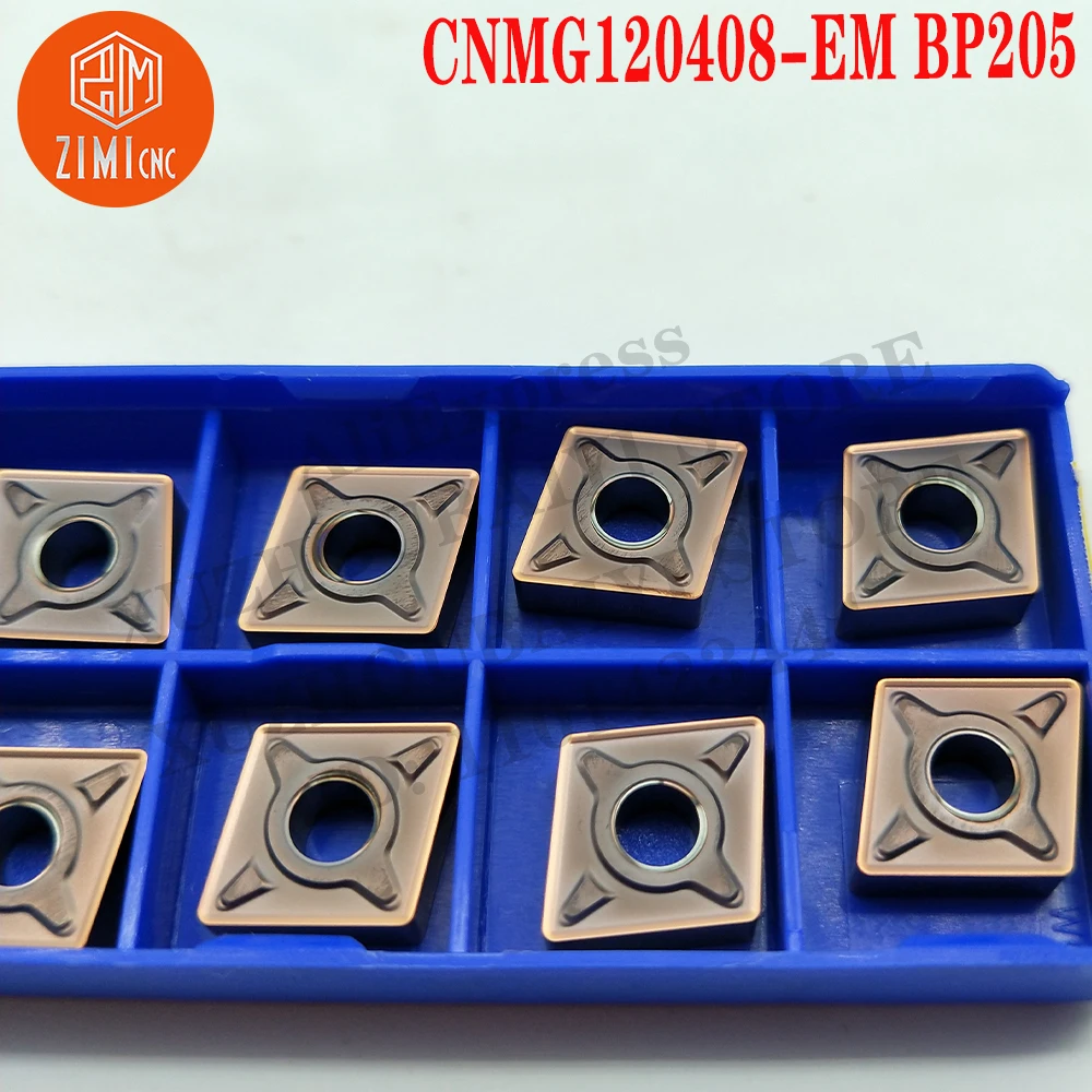 CNMG120408-EM BP205 CNMG 120408 Turning Tools Carbide Inserts Lathe Cutter Tools Blades CNC cutting Tools metal lathe mechanical