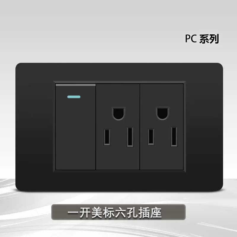 American Standard Socket Panel One Open Three Holes Plus Three Holes American Standard Six Hole Switch Socket