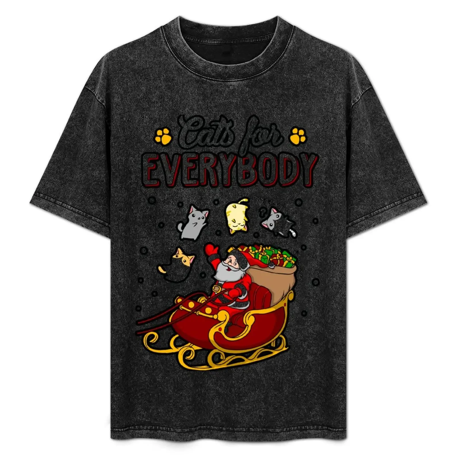 

Cats For Everybody Funny Ugly Christmas Sweatshirt T-Shirt oversizeds valentines clothes plus sizes anime shirts men