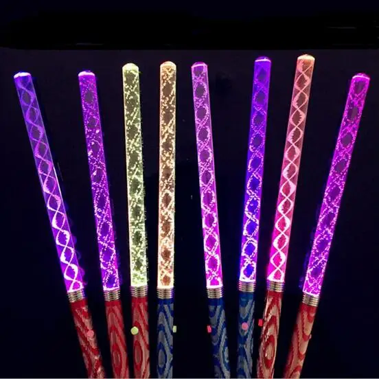 

300pcs Free DHL 2019 New LED Magic Wand Color Changing Flash Torch Party Concert Glow Light Stick YH306