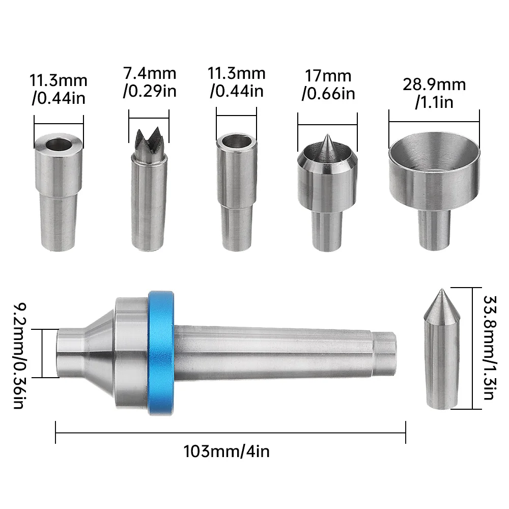 Imagem -04 - Live Center Drive Spur Cabeça Motorista Torno de Metal Turning Tool Intercambiáveis Centro Metalurgia Shank Mt2 Pcs