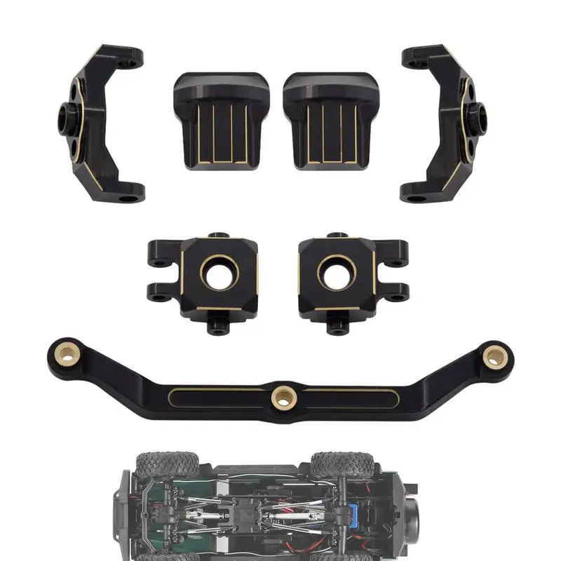 

Приводной вал рулевой тяги Рулевая тяга из закаленной стали 1/18 TRX4M Латунная чашка рулевого управления C Блок Крышка оси Детали рулевого управления Аксессуары