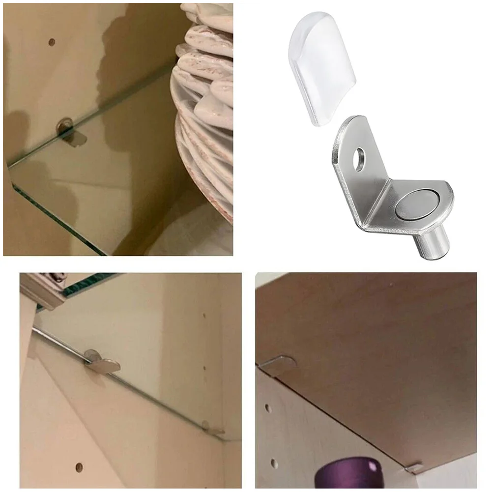 Book Shelf Wear Bronze Shelf Support Studs Steel Shelf Support Sturdy Easy Installation Stylish Design Glass Plate Wine Cabinet