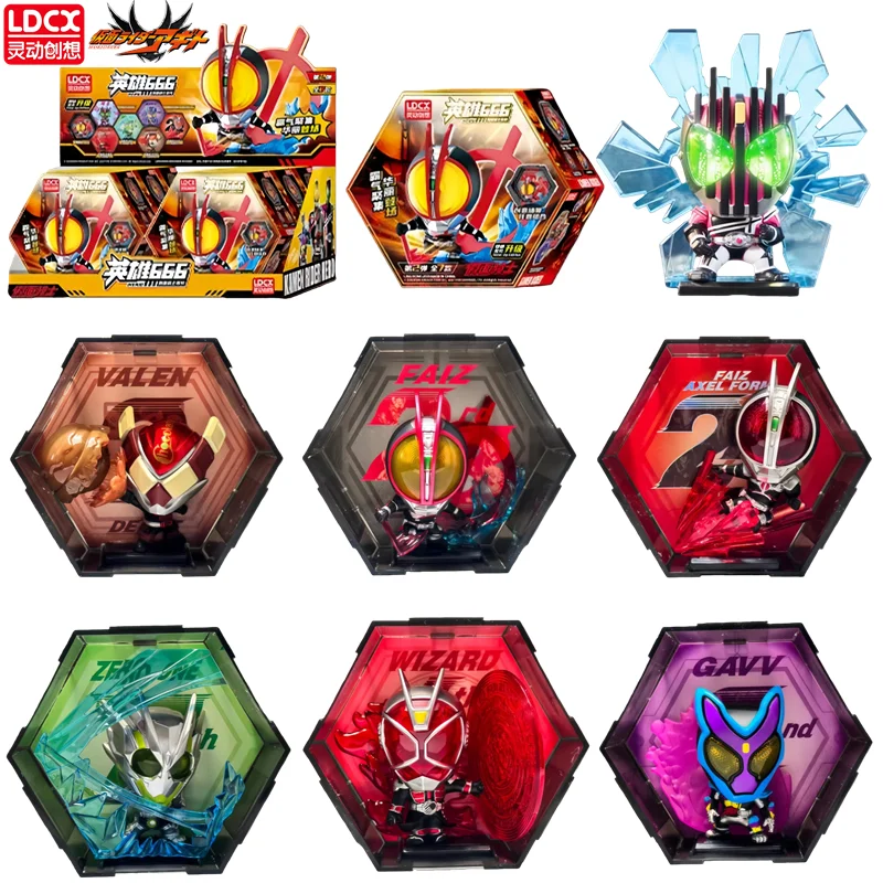 

LDCX KLAMEN RIDER Faiz555 Zero-One Wizard Decade Gavv Valen Ryuki Action Figure Kamen Rider Decorative Statues Toy Birthday Gift