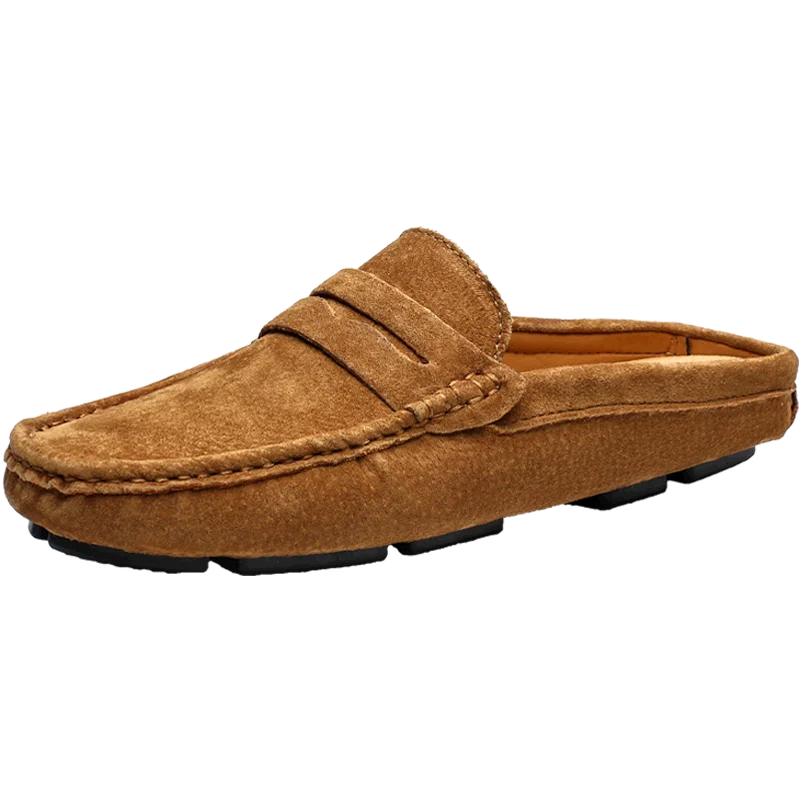 

VIPOL Мужские кожаные лоферы, кожаные перфорированные дышащие туфли-бобы большого размера, маленькие кожаные туфли, туфли на плоской подошве