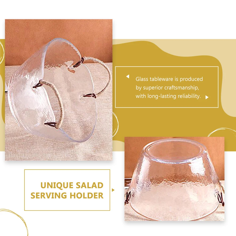 

Бытовая чаша для закусок, салат, фруктовый контейнер с двойным ухом, большая емкость, сервировка еды