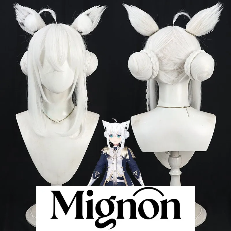 

Миньон Виртуальный VTuber Сираками Фубуки Косплей Парик Уши Прическа