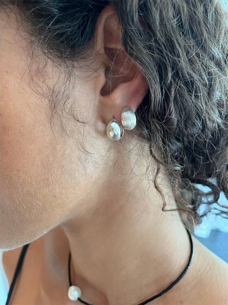 

Оригинальные двухсторонние серьги Sophiebuhai ell HOOPS, серебро 925, модные ювелирные изделия, женские серьги с геометрическим узором, не установленные