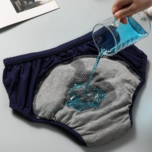 Anti-Bacteria Man Woman Incontinence Underwear Water Absorb Lingerie with Pilch Urine Pad Old People After Operation Care Briefs