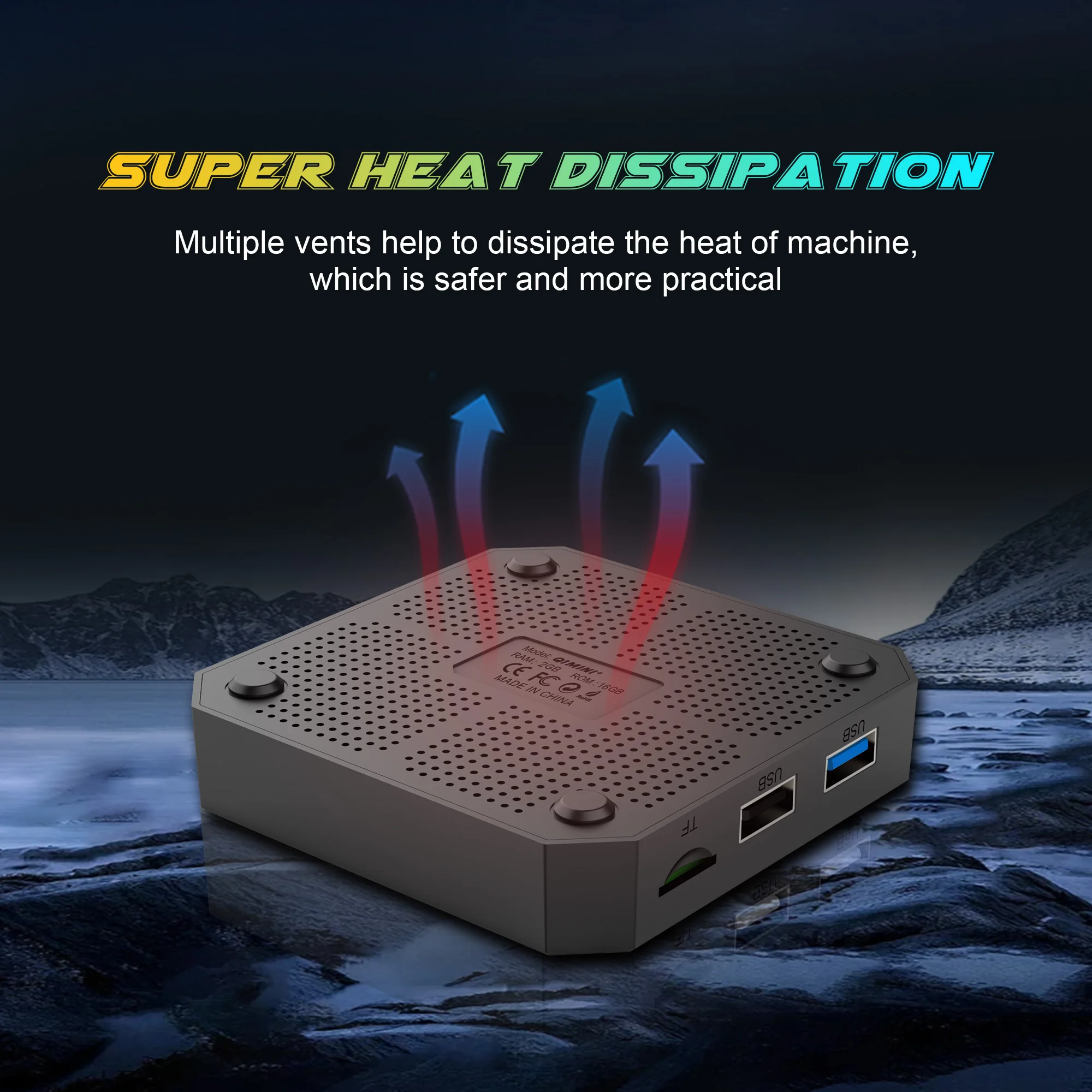 2025 جديد Q1 MINI + Smart Android 14 TV Box Dual UI واجهة WIFI 6 8K HDR USB3.0 Global Mini Set Top box شحن سريع