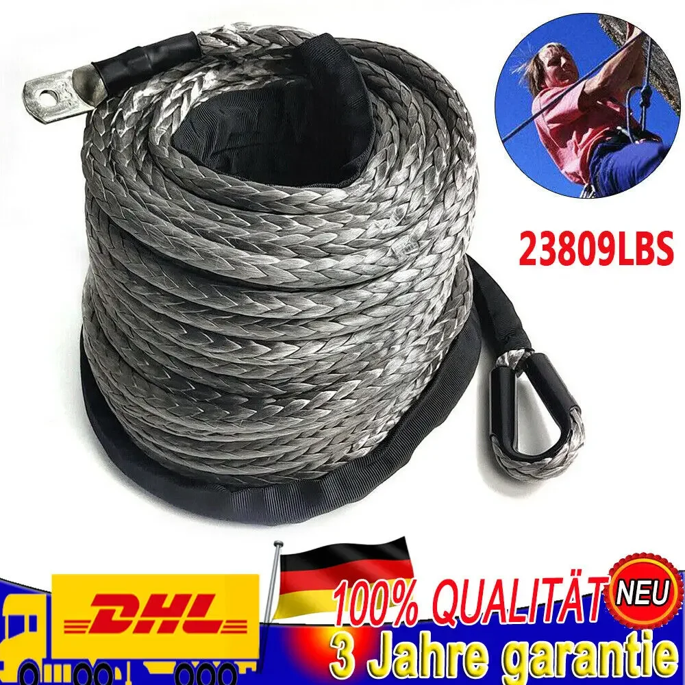 Corde de treuil synthétique, 23809 lb, 10mm x 30m