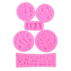 3D Lovely Baby Feet Silicone Mold Chocolate Fondant Cake Decorating Baking Tool Bakeware Pudding Mould DIY Home Kitchen Supplies