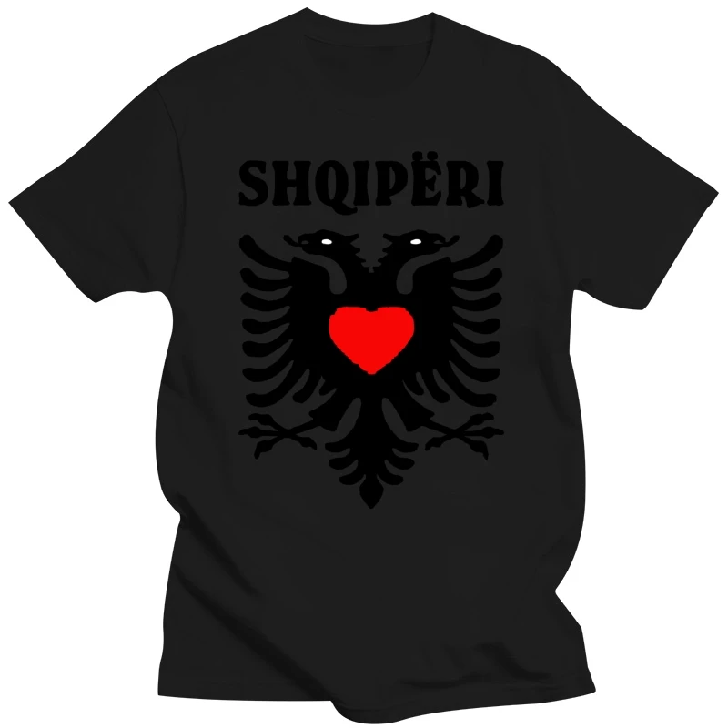 Personalized Shqipëri Albania Men's Tshirt 2020 O Neck Fitted T-Shirt For Mens Oversize S-5xl Female Top Quality