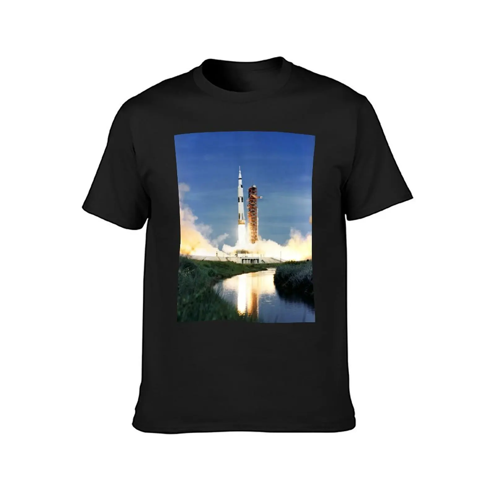 Saturn V rocket launch T-Shirt graphics heavyweights cute tops mens graphic t-shirts anime