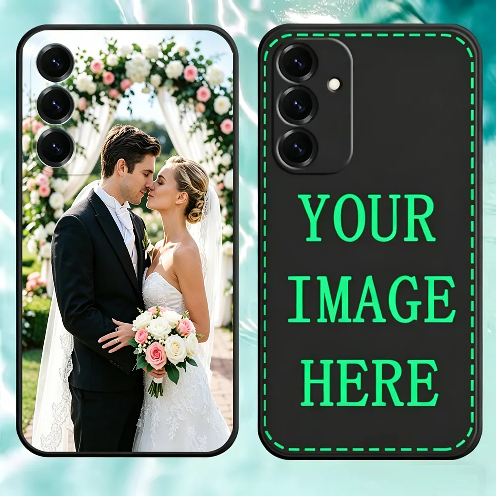 Individuelles Etui für Samsung Galaxy S20 FE 2022 S21 S22 S23 S24 S25 Plus Ultra 5G Schwarz oder Weiß Hülle DIY mit Ihren Fotos Ein Geschenk