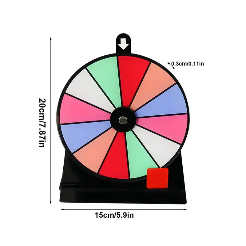 Wheel Prize Spinnings Tabletop Turntable Draw Wheels Lottery Hanging Wall Carnival Lucky Winner Small Spinners Games Party 2024