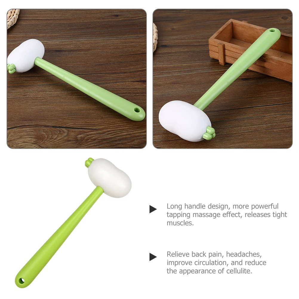 

Soft Gel Hammer Body Massage Pat Shoulder Back Neck Legs Foot Relief Lightweight Portable Long H Tapping Massage Effect