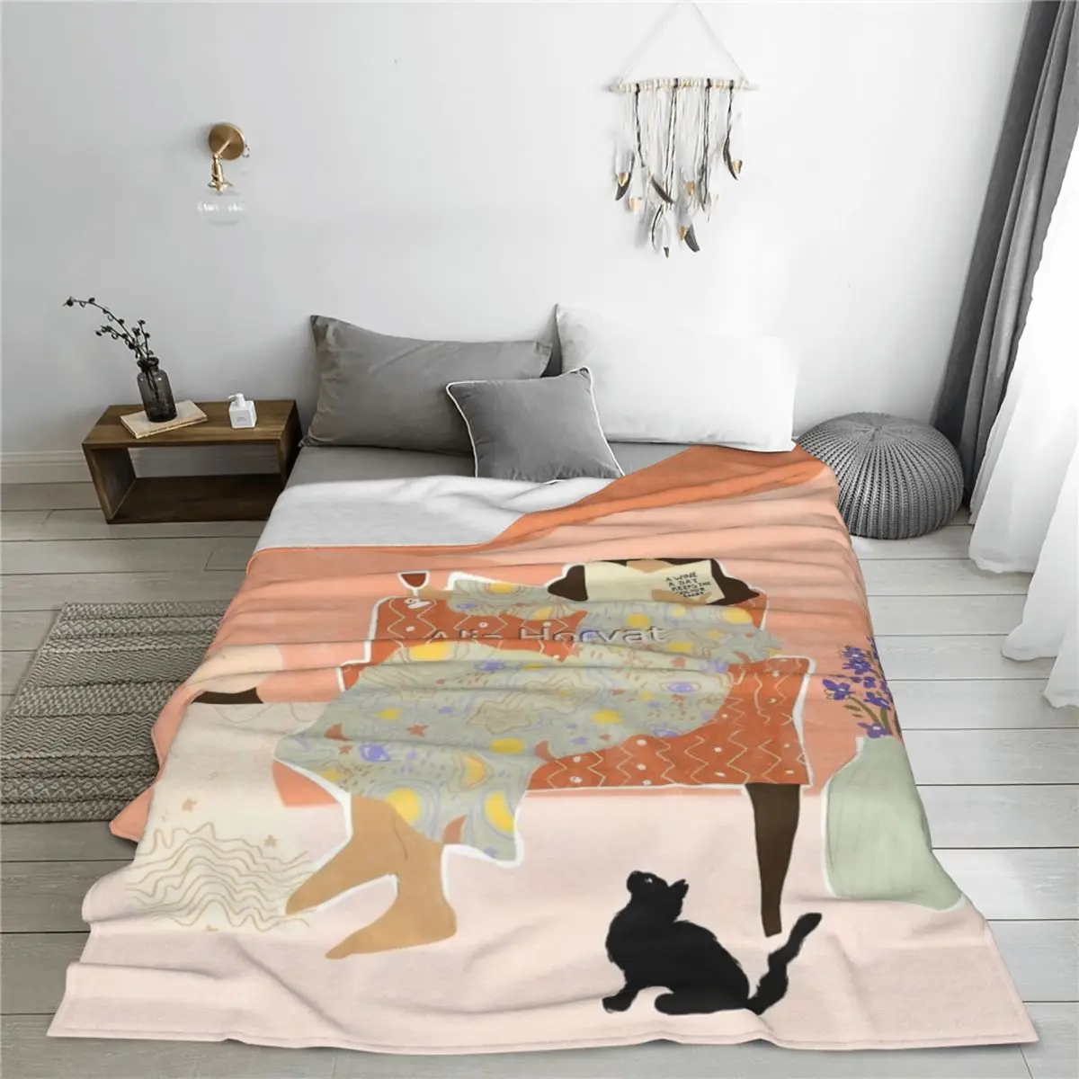 Вино День продолжает доктор на выезде Одеяло Покрывало на кровать Толстые покрывала с изображением