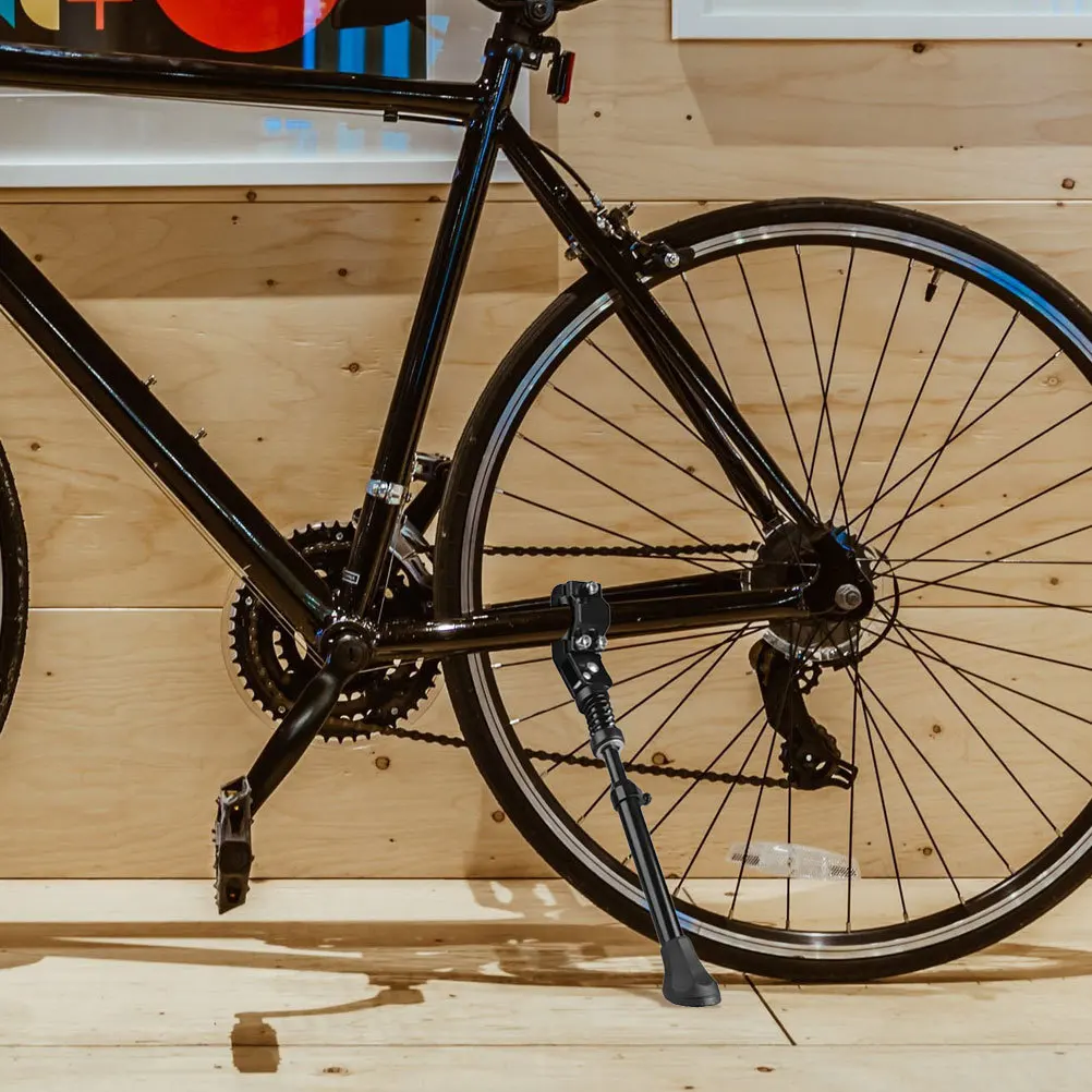 Bicycle Kickstand Adjustable For 16 20 24 26 Inch Wheels Aluminum Alloy Side Stand Dual-Purpose Screw Mountain Bike Road