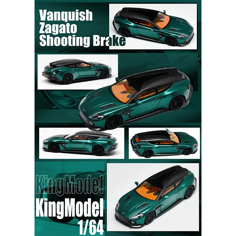 PreSale KING 1:64 Vanquish Zagato Shooting Brake Diecast Diorama Car Model Collection Toy