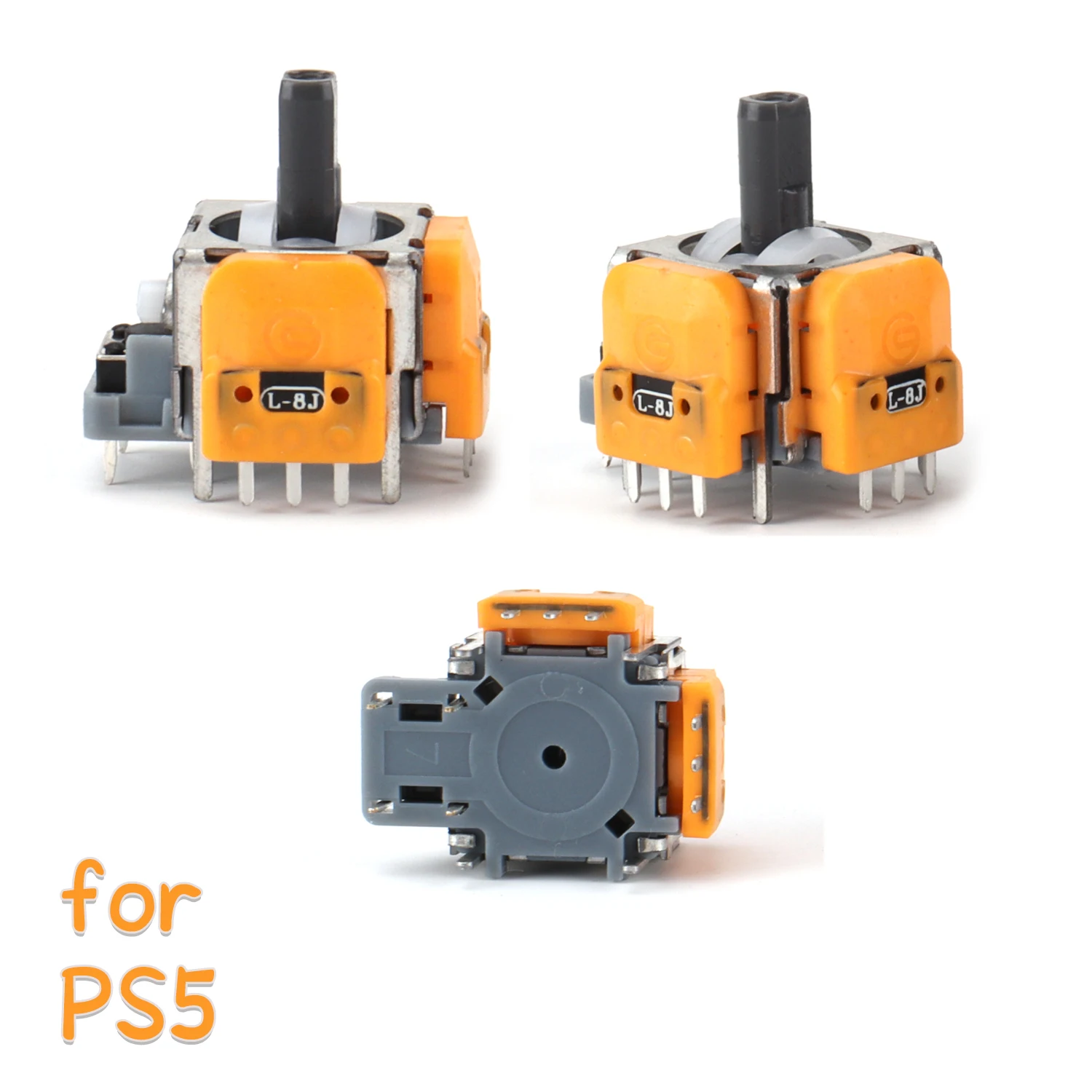 2 Buah Joystick Efek Hall Pengganti 3D Sensor Analog Thumbstick untuk PS5/PS4/Xbox One/Seri Aksesori Suku Cadang Perbaikan Pengendali