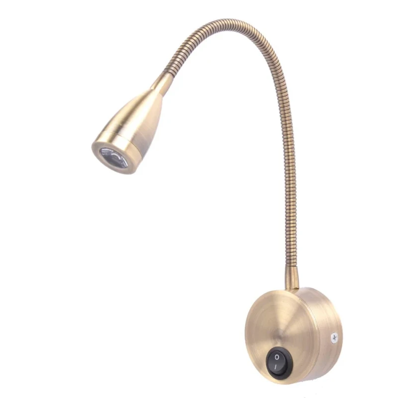 

LED Wall Lamp Modern Bedroom Bedside Lamp Background Wall Spotlight Flexible Reading Lamp Eye-Caring for Work Study Book Light