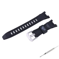 Accesorios de correa de reloj de resina para hombre compatibles con Casio PRG-110 PRW-1300Y PAW-1300 pulsera deportiva de goma resistente al agua para mujer
