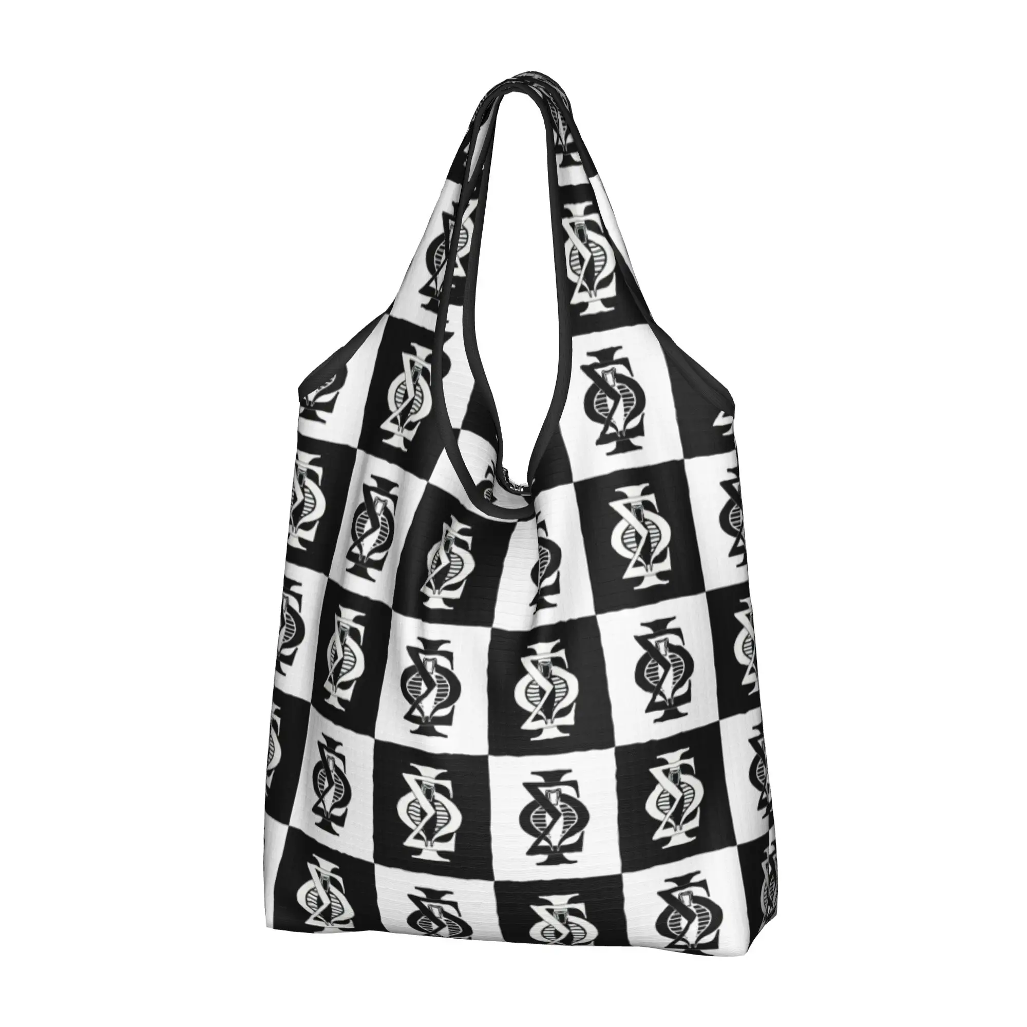 Cute Print Checkered Plaid Sigma Phi Society 1827 Shopping Tote Bags Shoulder Shopper American College Fraternity  Handbag