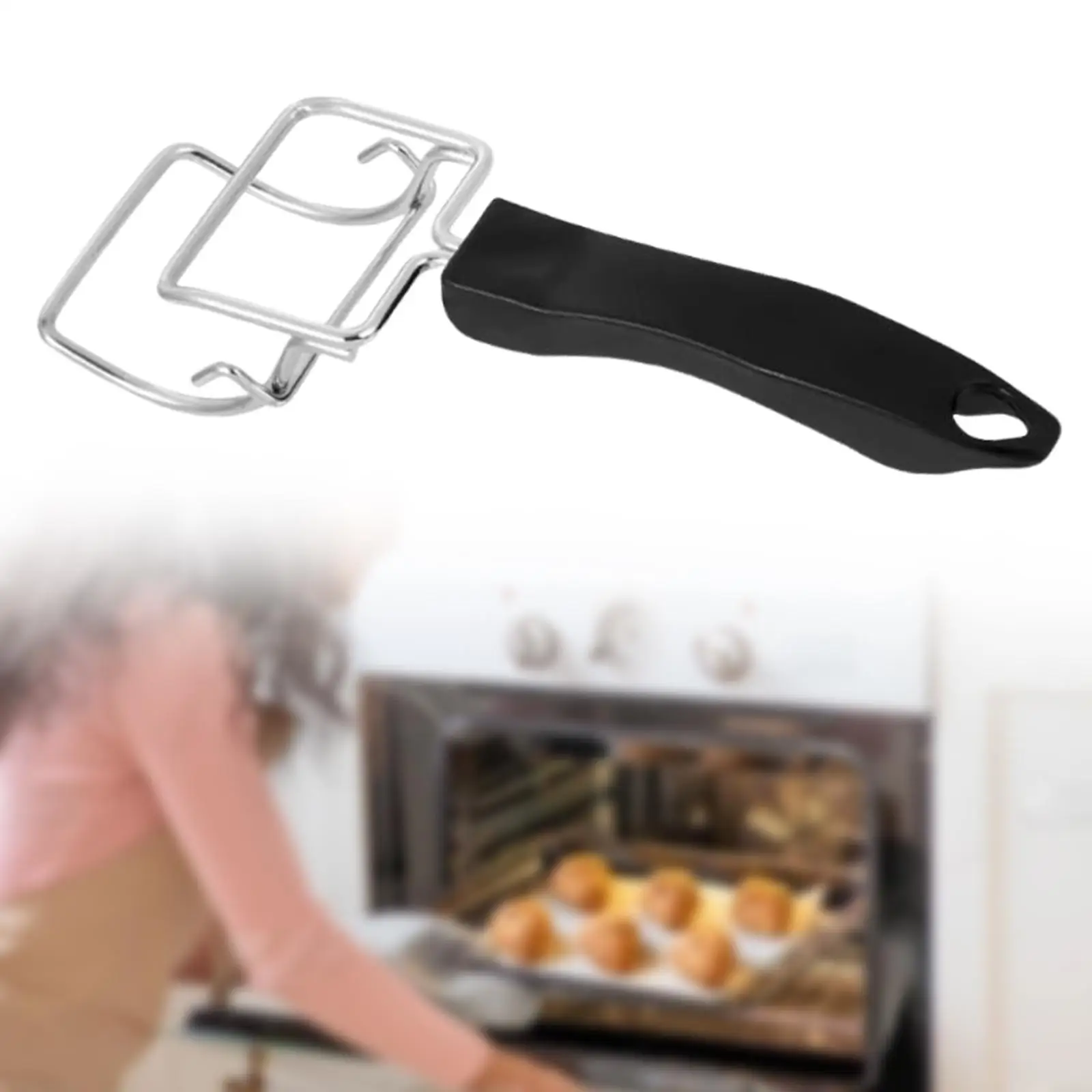 Oven Tray Extractor Easy to Use Air Fryer Accessories Multiuse Oven Rack Puller for Restaurant Bakery Kitchen Home Toaster Oven