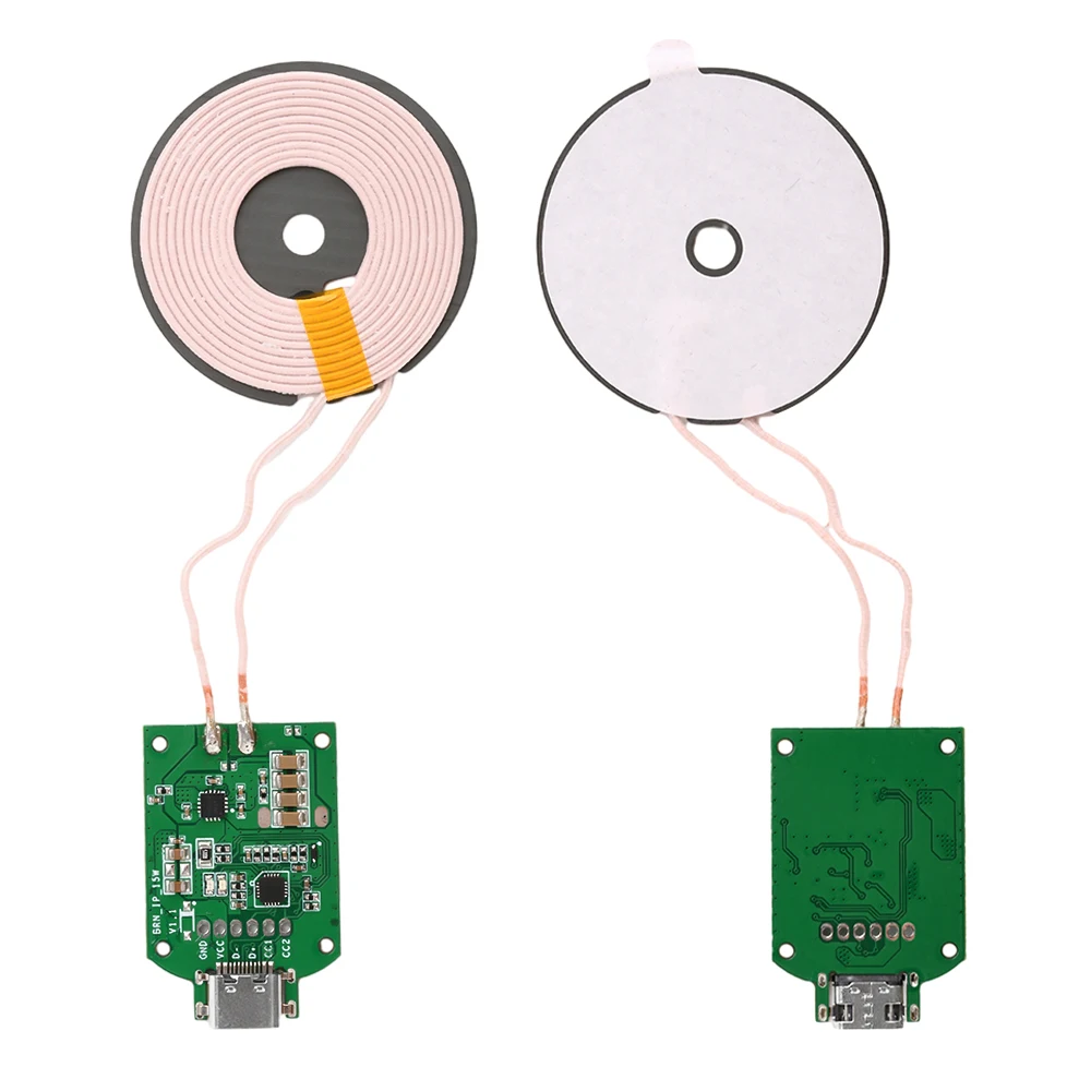 15W High Power Wireless Charging Transmitter Universal Module DC5V/9V/12V Input Type-C Interface