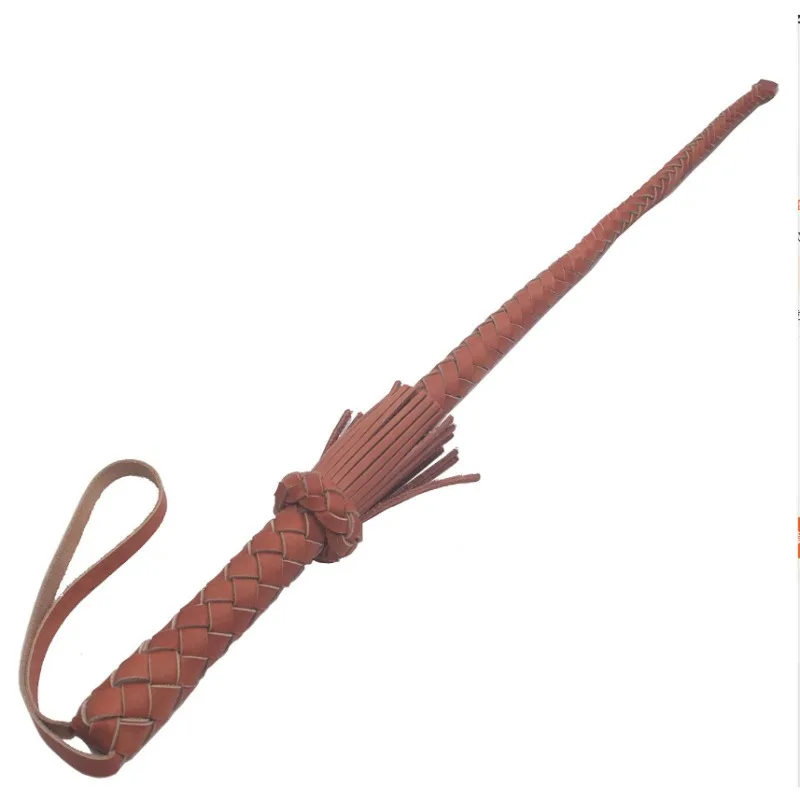 Genuine Leather Horse Whip Dog Training Whip Pet Supplies Equestrian Crop Lash Tamer Tool view 5