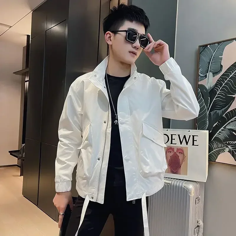 Cargo Jacket for Men Trendy Man Coat Slim Fit Original Brands Harajuku Y2k Stylish Cheap Clothes Offer Fast Delvery Casual Deals