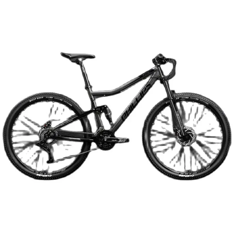 AliExpress NONE Soft Tail Mountain Bike, Dual Shock Absorbing Cross-Country Mountain Bicycle,Downhill Bicycle Double Disc Brake, 24/27/30 Speed,