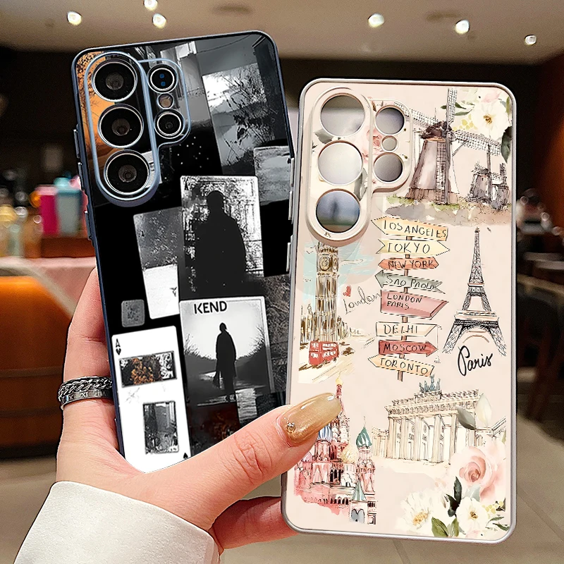 Tägliches Leben Collage-Print Magnetische Handyhülle für Samsung Galaxy S26 S25 Ultra Edge S24 S23 FE A57 A17 A56 A37 A16 A55 A36 Cover