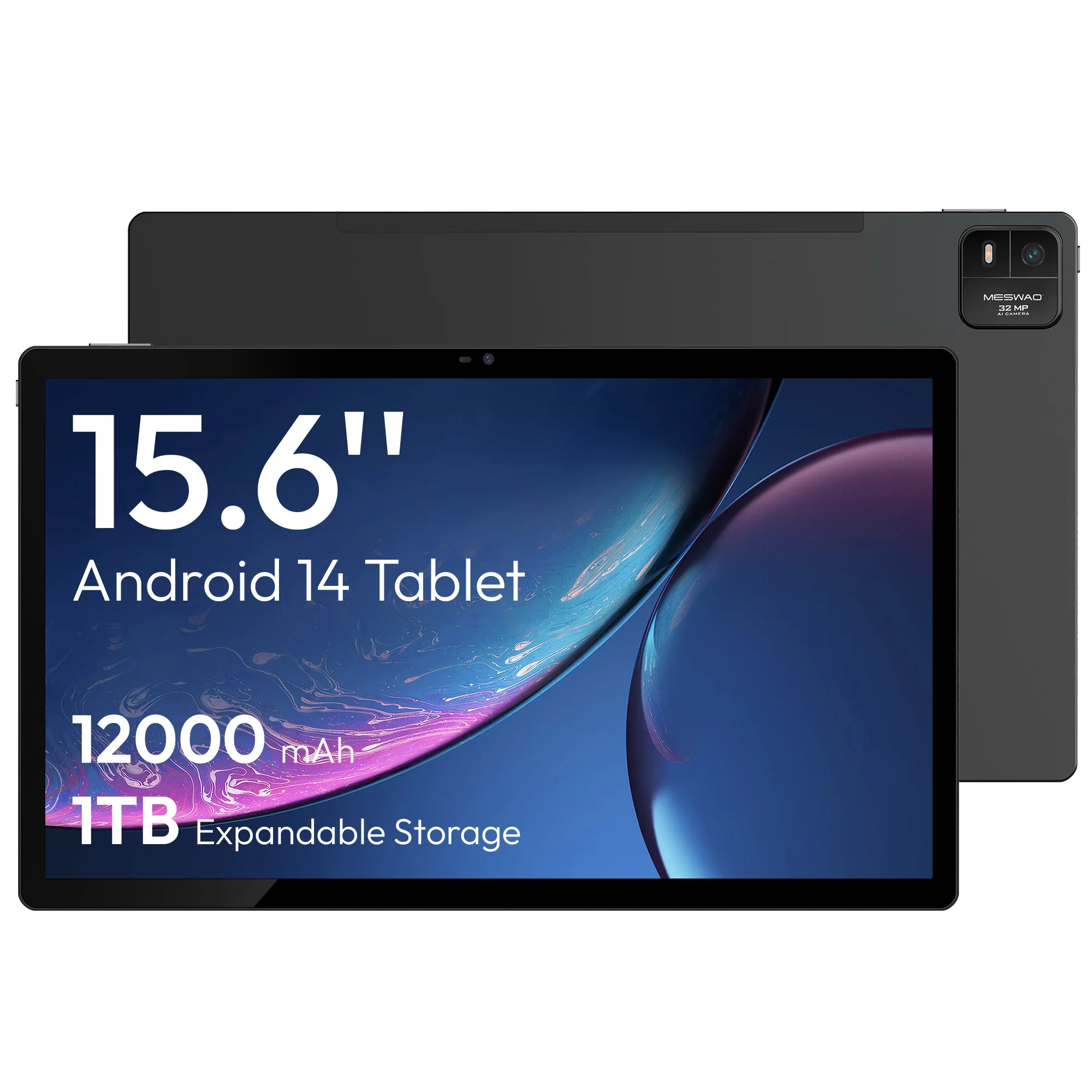 MESWAO B3 Basic 15.6inch Tablet MES-B3 MTK Helio G99 64-bit 8-core processor Android 14 12000mAh Battery 6+128GB Stroage 32MP 1920 x 10