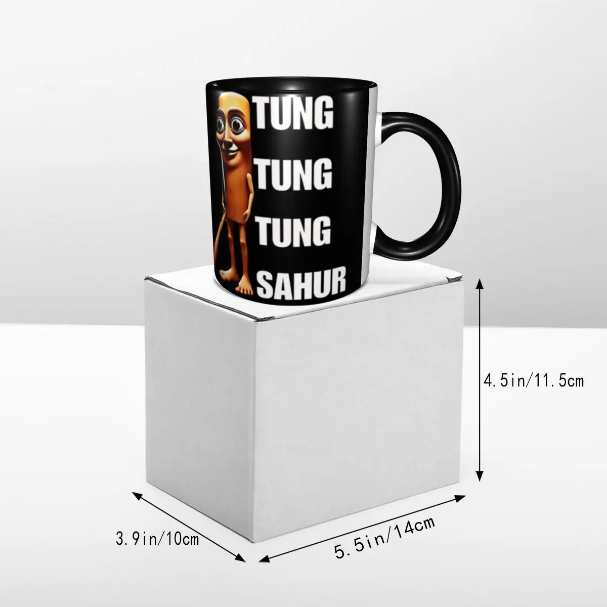 Tung Tung Tung Sahur Funny Ramadan Meme Mug Cute Italian Brainrot Tea Cup Gifts For Women Men - view 5