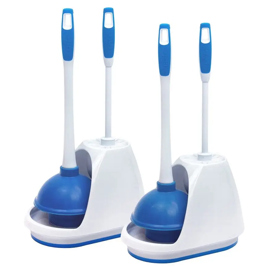 

Toilet Bowl Brush and Plunger Caddy Combo Set of 2