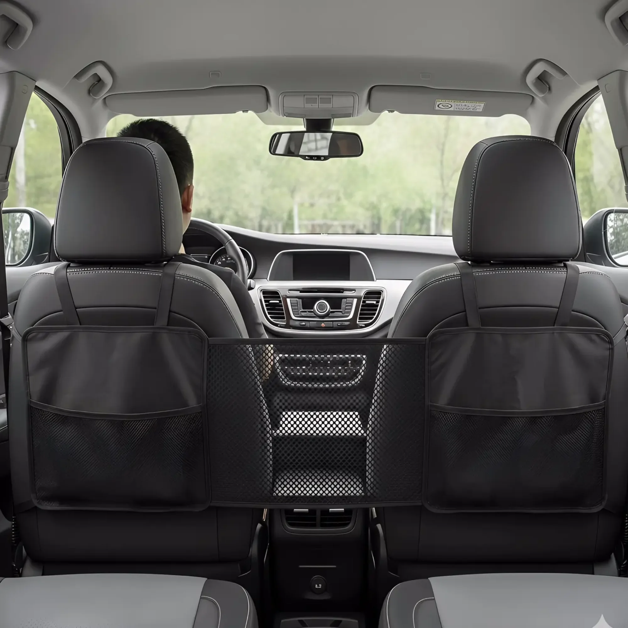 SUV Sedan Partition Net Front Rear Seat Safety Guard Net Double Layer Mesh Foldable Storage Anti Climb Easy Installation
