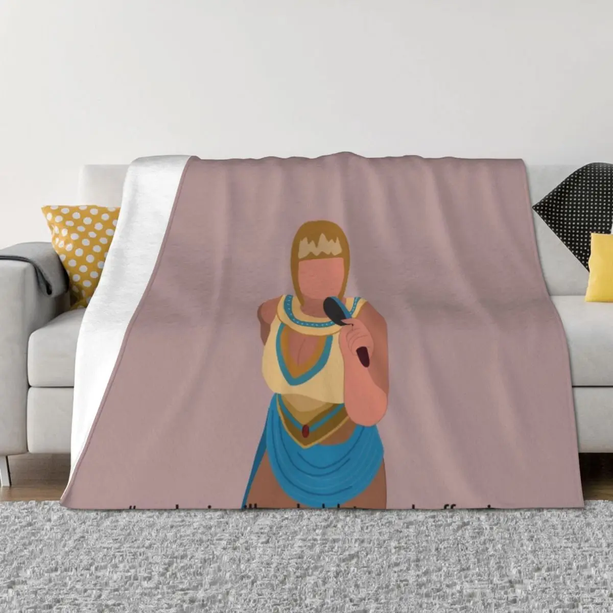 

trisha paytas king tut Throw Blanket Travel warm for winter Bed linens blankets and throws Blankets