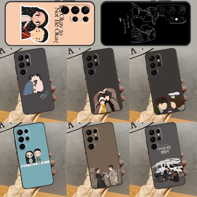 Korean Drama It Is Okay To Not Be Okay Case For Samsung Galaxy S23 Ultra S20 FE S21 FE S22 Plus S8 S9 S10 Note 10 20 Ultra Cover