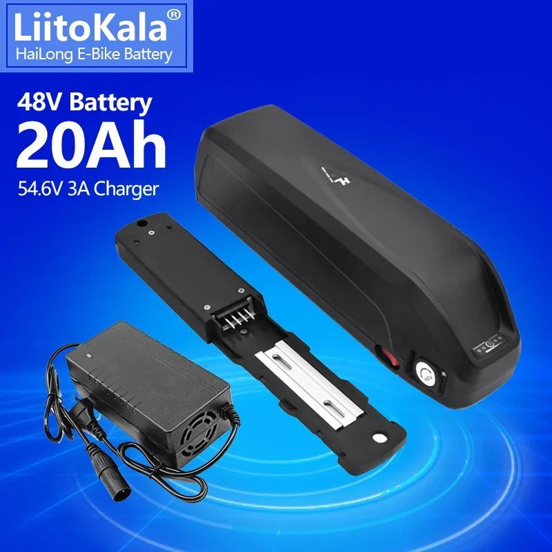 

LiitoKala 48V 20AH 13S 18650 ebike Battery Hailong 500W-1000W Motor Bike conversion kit Electric Bicycle with 54.6V3A charger