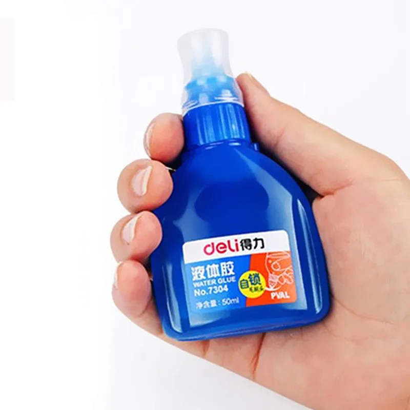 

Deli 50ML PVAL Transparent Liquid Glue School Office Supply Paper Crafts DIY Adhesive Stationery Student Gift